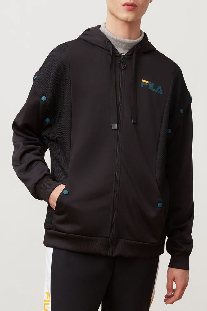 Fila Bunda Panske Zee Snap Off Sleeve Čierne - URPHO2518